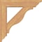 Ekena Millwork Funston Traditional Smooth Bracket w/ Offset Brace, Western Red Cedar, 5 1/2"W x 22"D x 22"H BKT0604X22X22FST01SWR - alternate 3